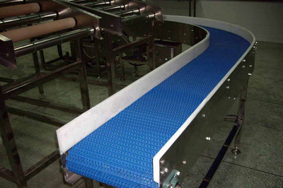 90度轉彎網帶輸送機