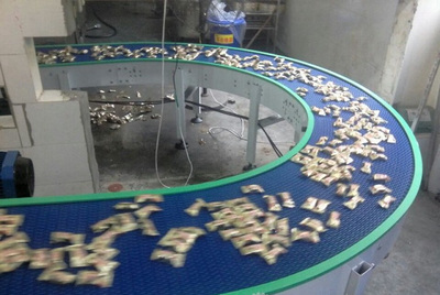 U型轉彎網帶輸送機